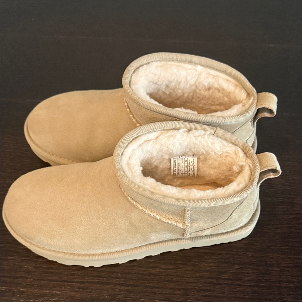 Tan Madhappy x Ugg collaboration mini Ugg boots